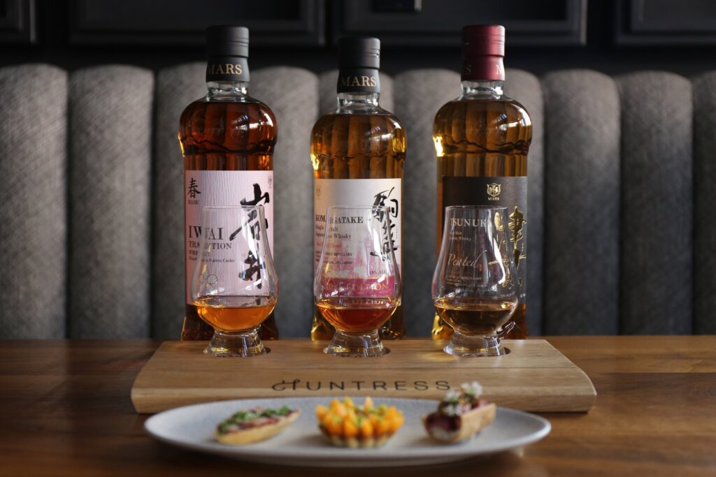 Flight of Japanese Whiskey With Food Pairings